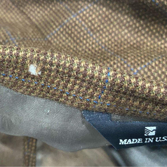 Ralph Lauren Chaps Mens Brown Blazer Measurements In Pics - Picture 9 of 13